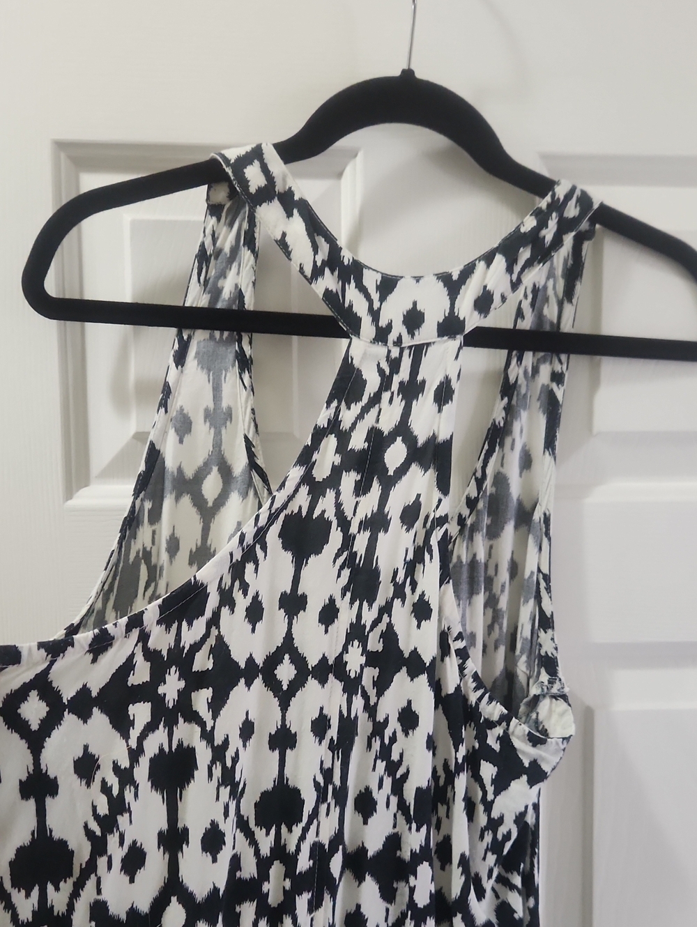 Kavu Navy and White Printed Racerback High-Low Dress - Picture 5 of 5